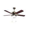 Wood Grain Color Fashion 52 "hook Leaf Ceiling Fan with Lamp And Remote Control