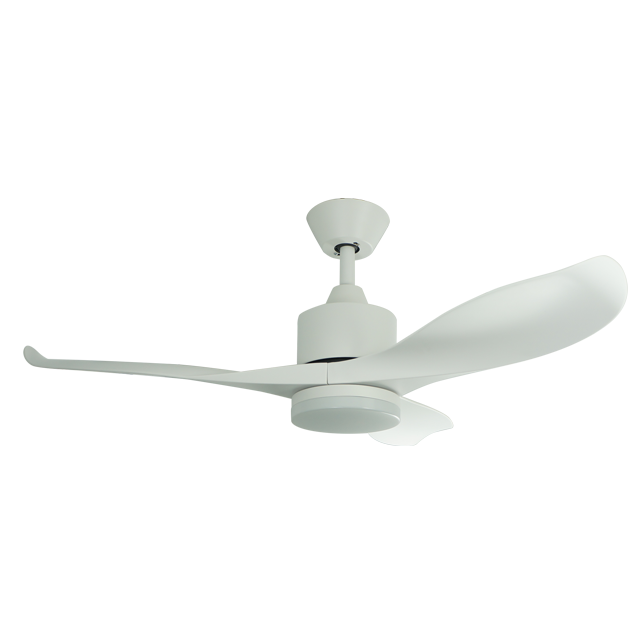 Black And White Ceiling fan Double Shade ABS Atmosphere Bedroom Fan with Remote Control