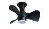 Modern Ceiling Fan with Light Circular LED Semi Flush Mount Ceiling Light for Living Room Dining Room