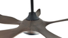 Large Size Ceiling Fan High Speed Low Noise Dc Motor Remote Control Black Ceiling Fan Light