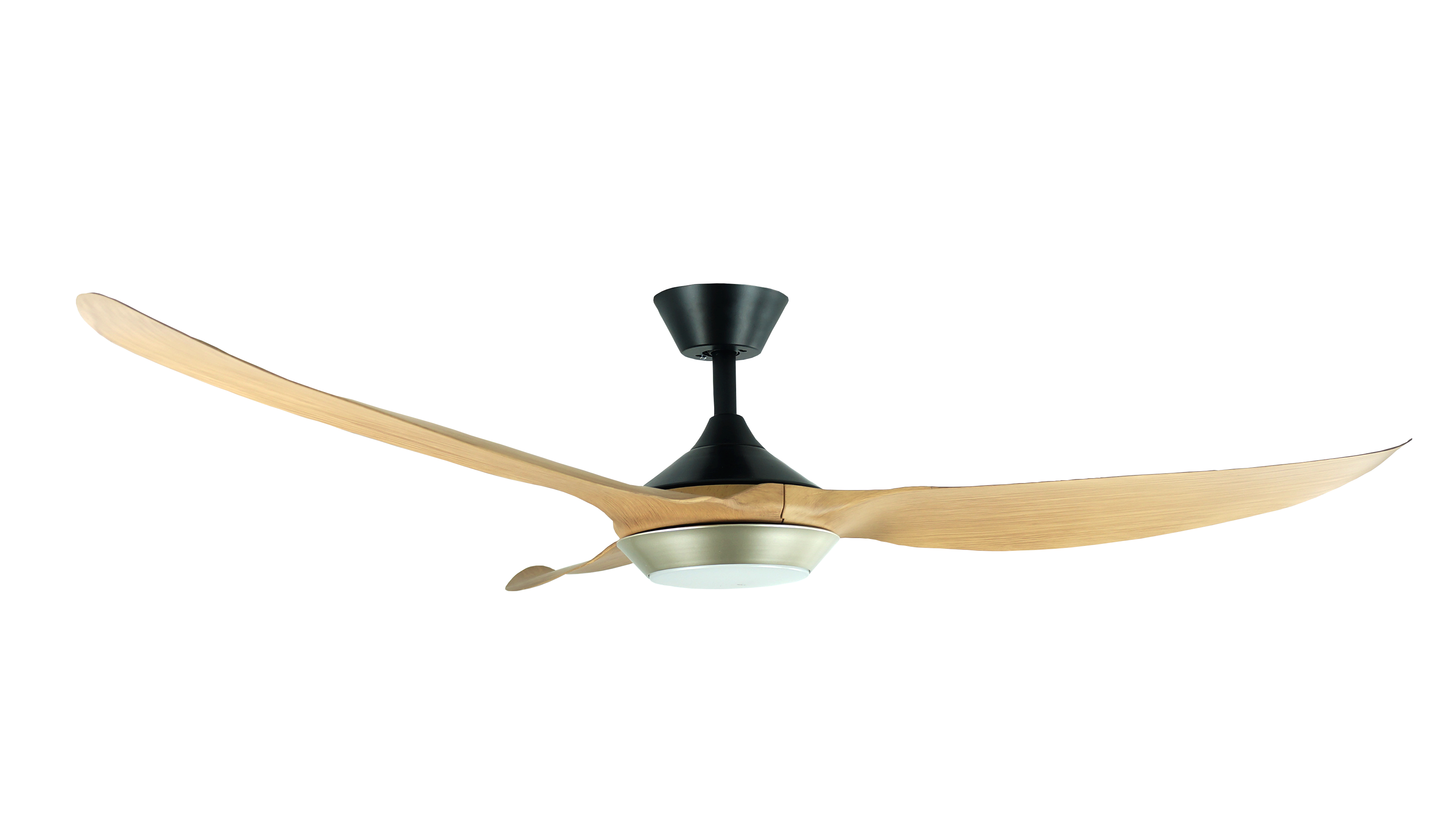 60inch Modern DC Motor Decorative Hotel Ceiling Fan Nature Air Flow Soft Warm Led Lamp