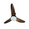 Modern Decorative Black Ceiling Fan with Light Remote Control 