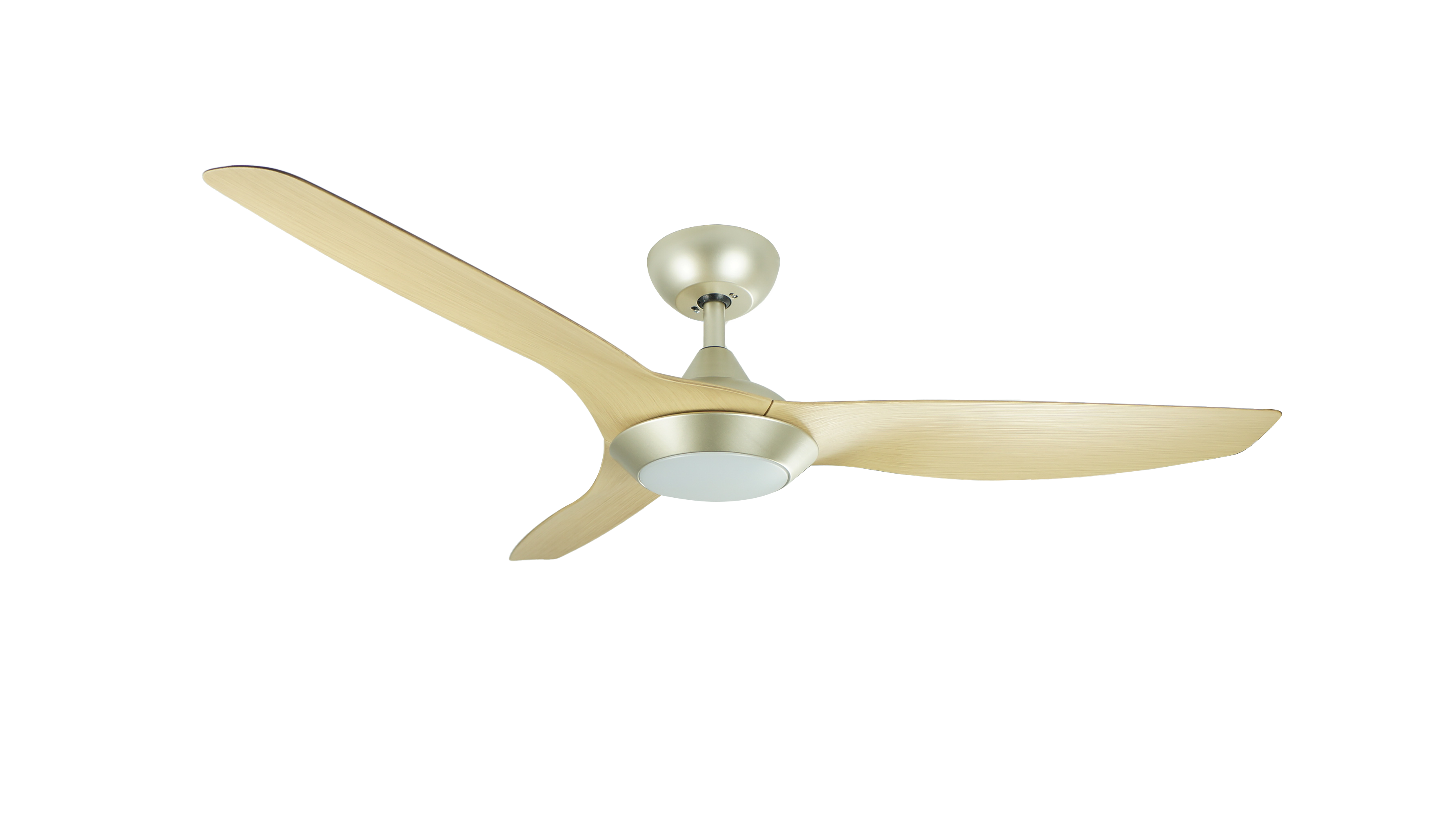 Airbena Ceiling Fan 52 Inch ABS Fan Blade with And without Light for Household Ceiling Fans Color Golden/white/black